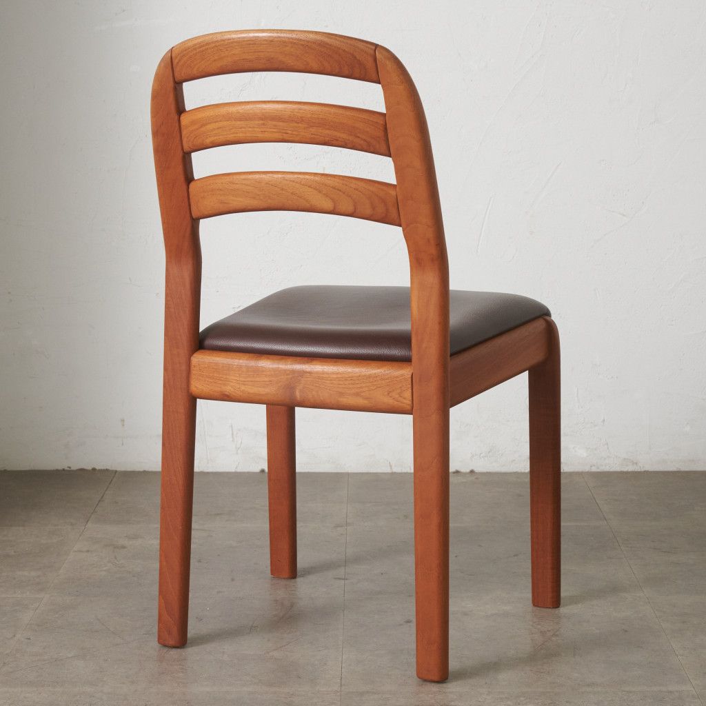 デンマーク Dyrlund チーク 無垢材 ダイニングチェア ヴィンテージ