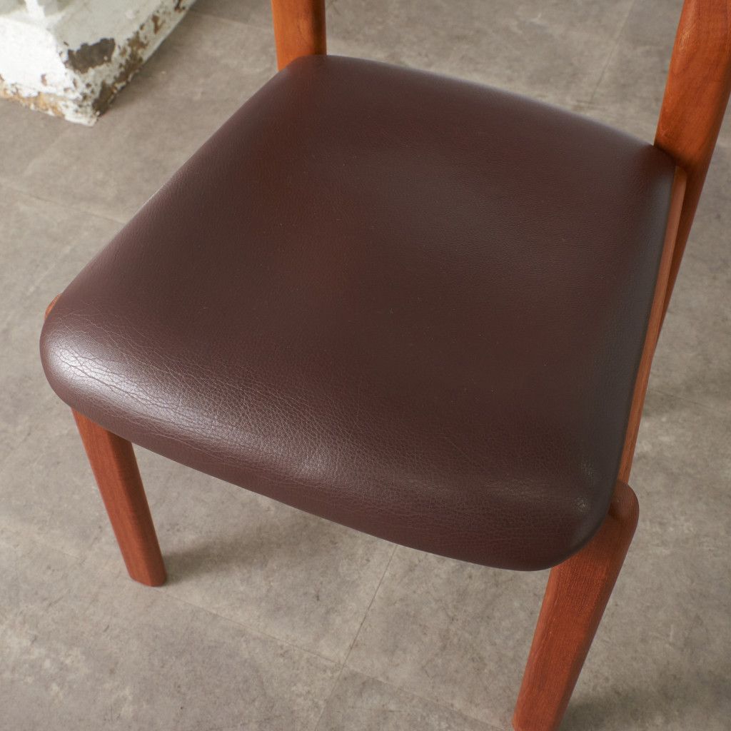 デンマーク Dyrlund チーク 無垢材 ダイニングチェア ヴィンテージ