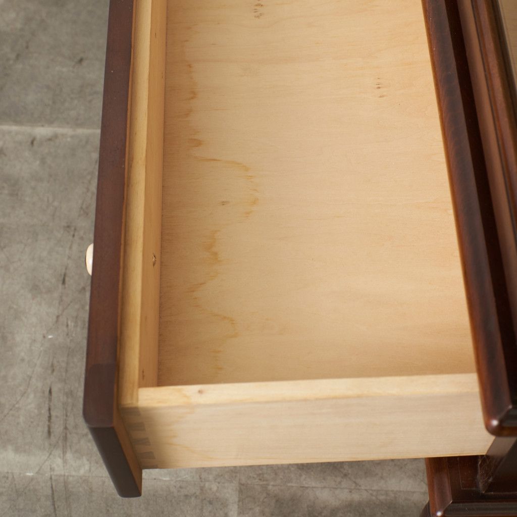 飛騨産業 キツツキ キュリオケース 3面ガラス 照明付き ビーチ 飾り棚