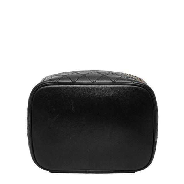 中古 シャネル ビコローレ バニティバッグ ハンドバッグ ブラック