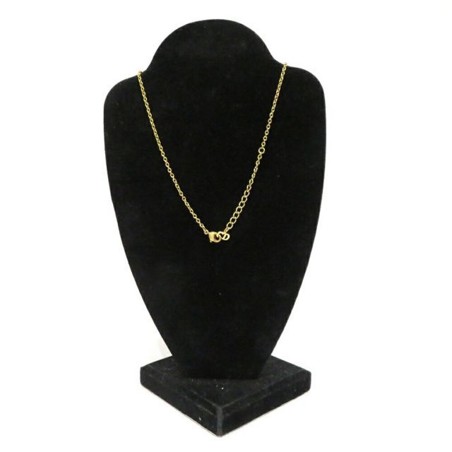 中古 美品 ディオール ネックレス メッキ ゴールドチェーン CDロゴ AB