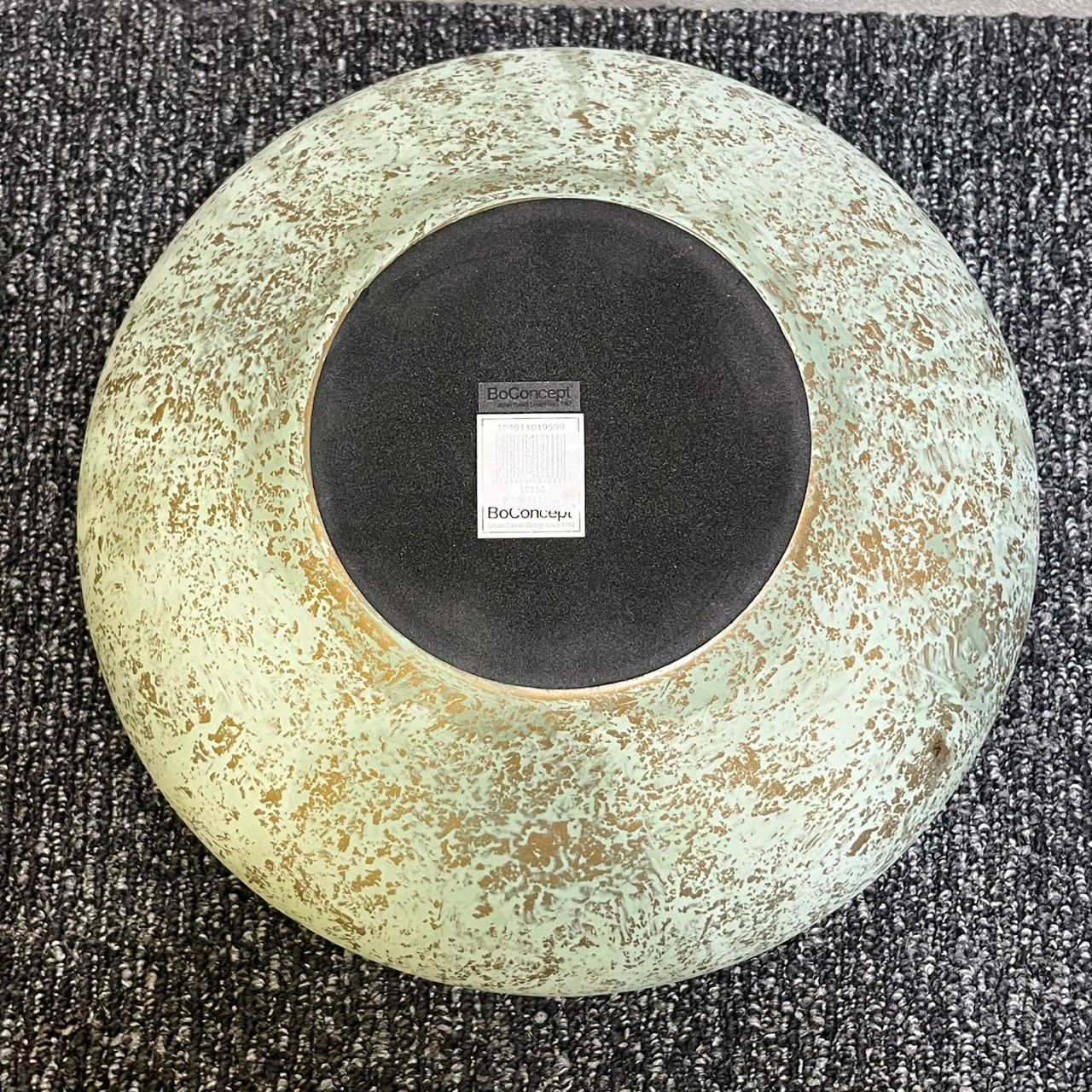 EL6】 boconcept ボーコンセプト ラウンド フラワーベース 花瓶 金属製