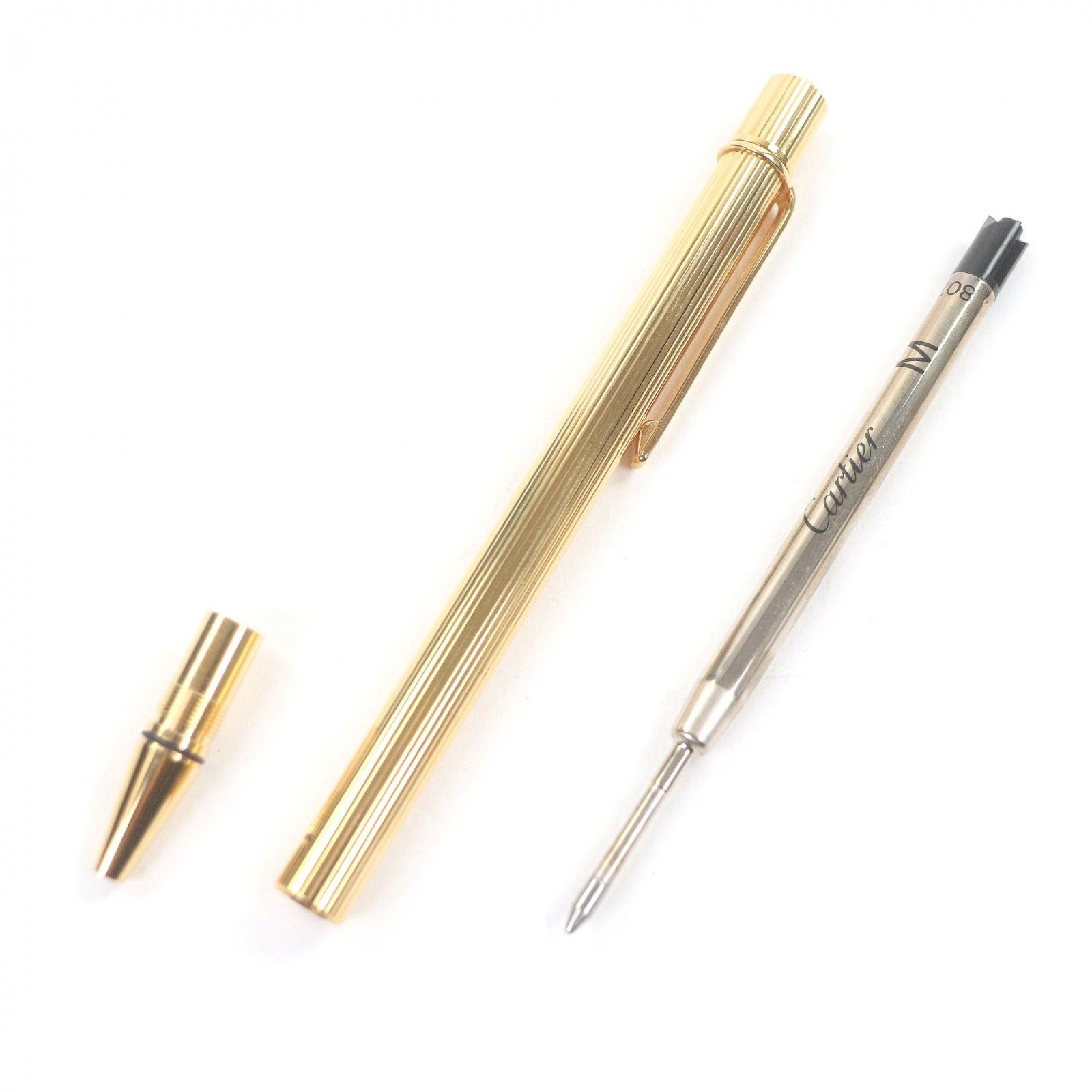 極美品□Cartier カルティエ マスト ドゥ カルティエ ストライプ柄