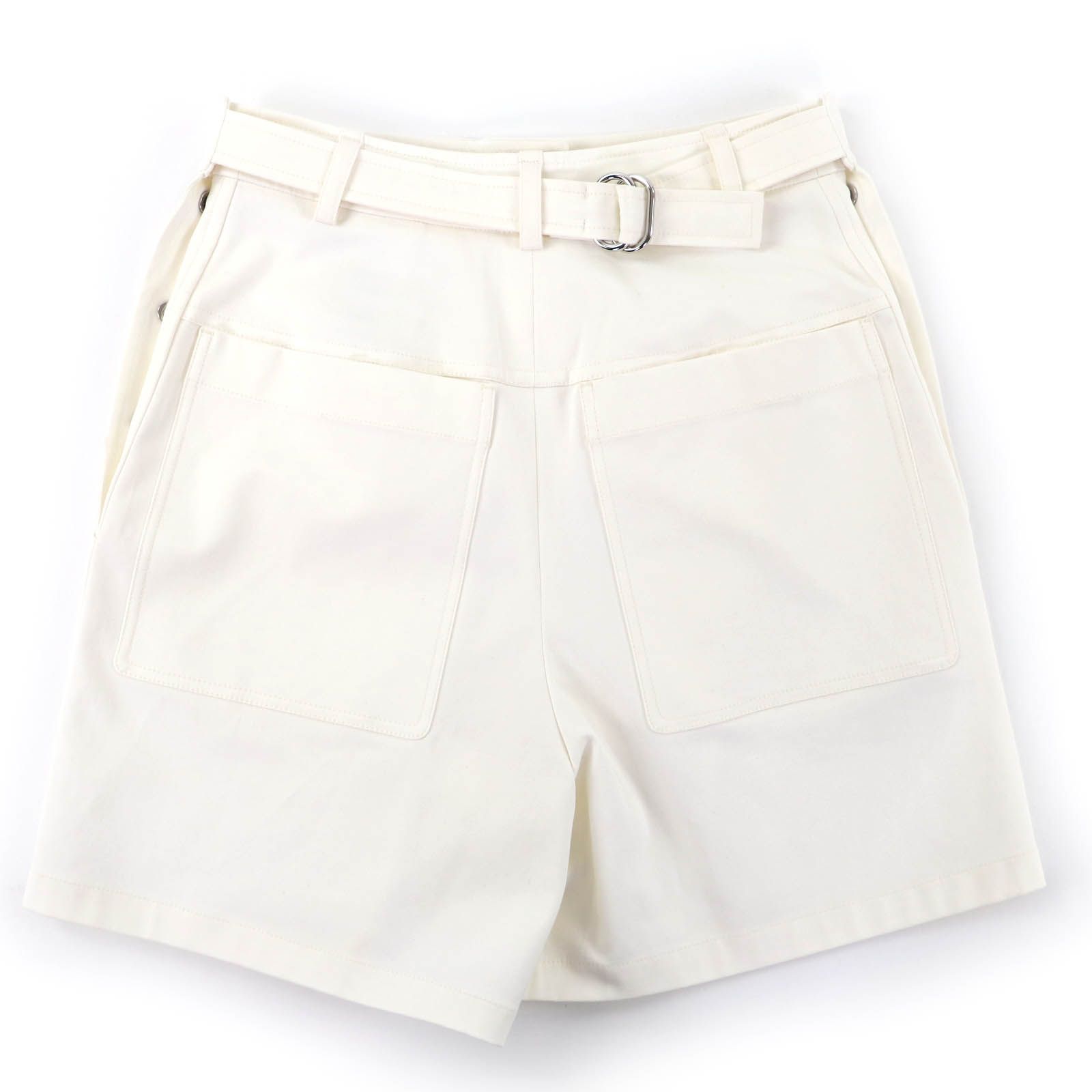 極美品☆HERMES エルメス 21SS コットン シルバー金具 セリエボタン