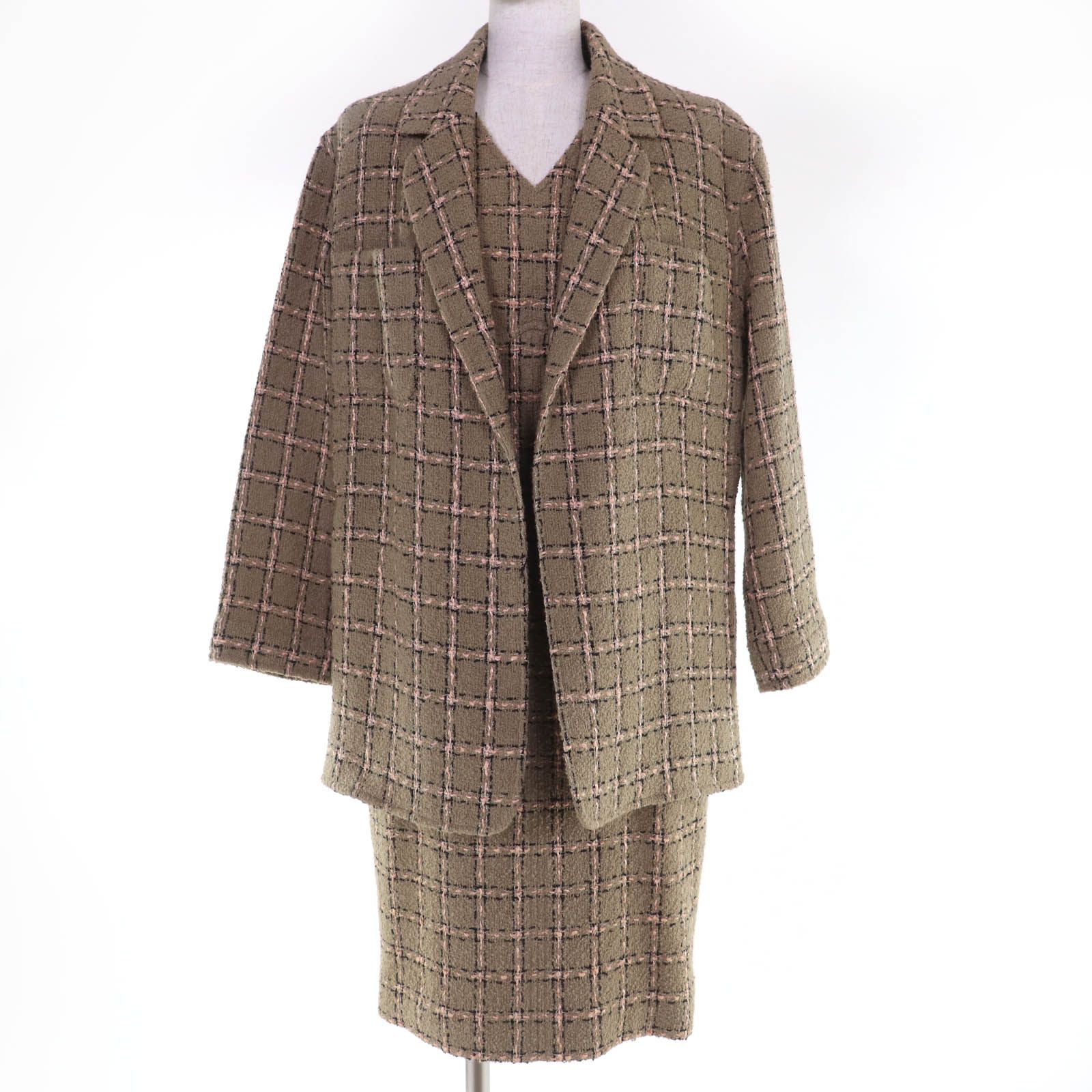 美品☆CHANEL シャネル ヴィンテージ 95A P05818V04372 ウール ココ