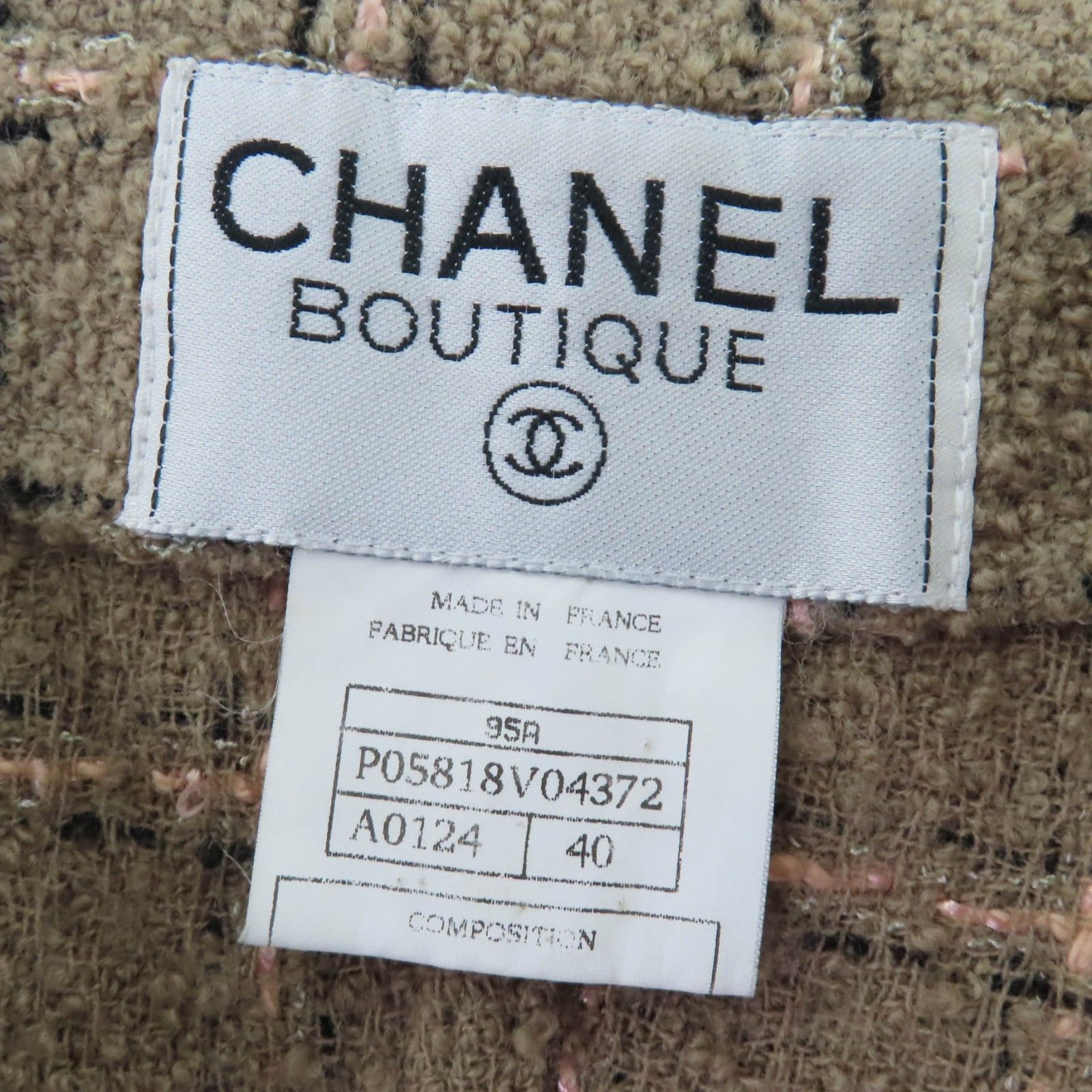 美品☆CHANEL シャネル ヴィンテージ 95A P05818V04372 ウール ココ