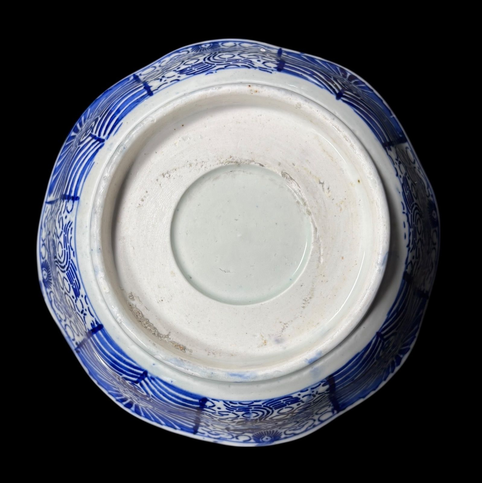 古伊万里 ベロ藍 染付大鉢 盛り鉢 色絵 鉢 取り皿 飾り皿 和食器 陶器