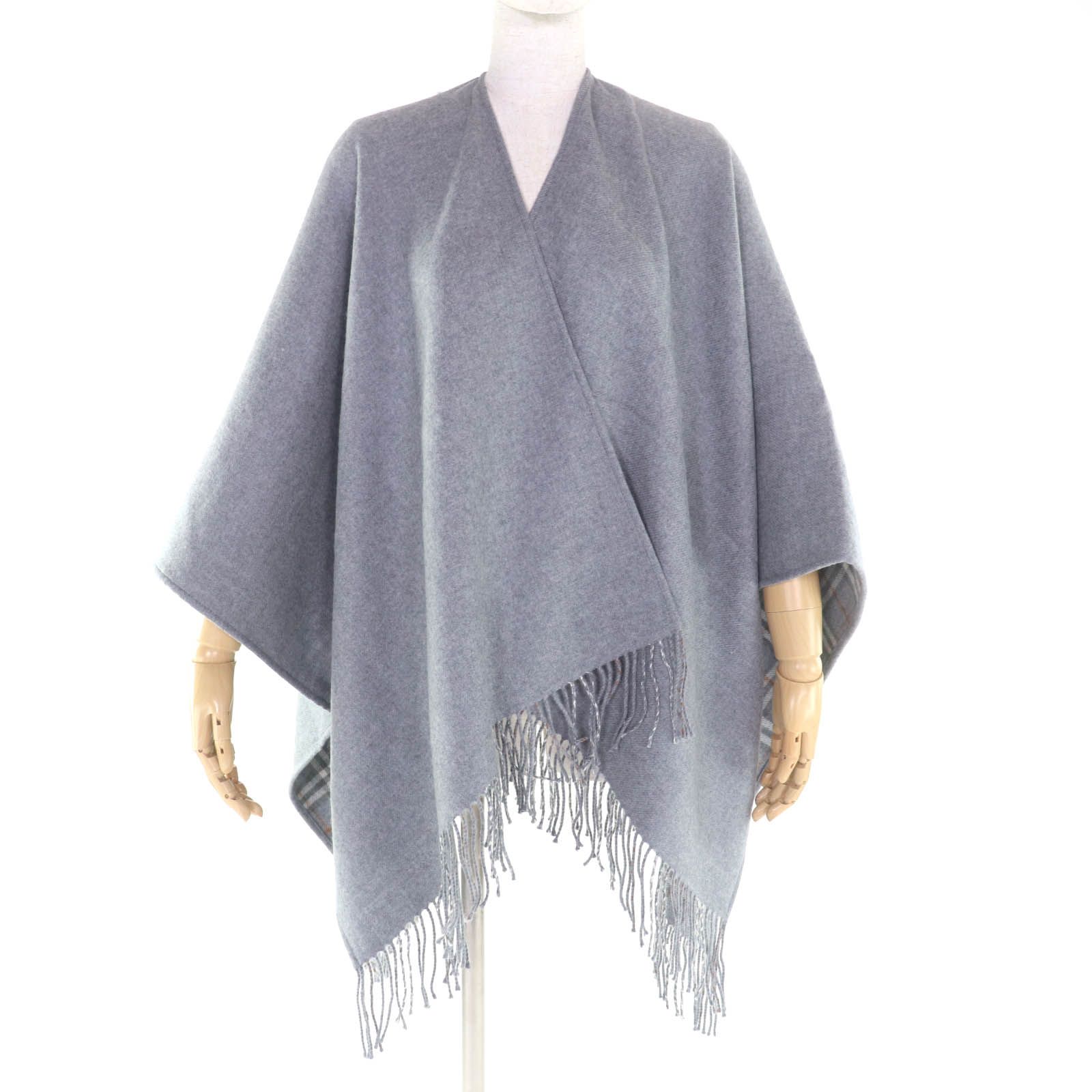 極美品☆BURBERRY バーバリー ウール100％ 現行品 リバーシブル 裏地