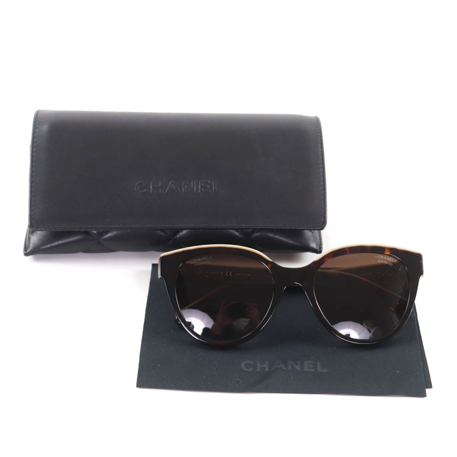 美品☆CHANEL シャネル 5414 ココマーク金具付 ロゴデザイン