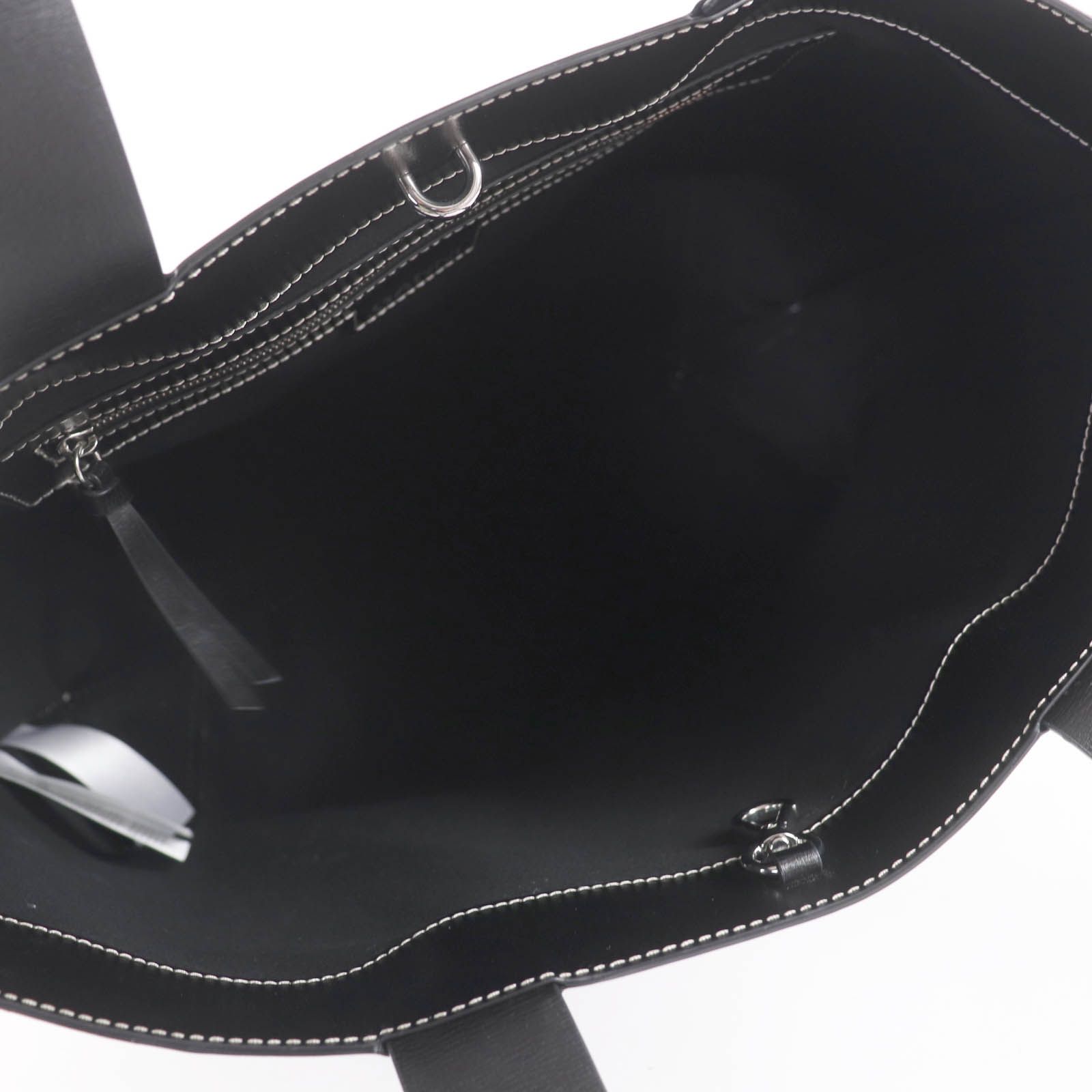 美品☆GANNI ガニー バナー トートバッグ ラージ レザー ロゴデザイン 