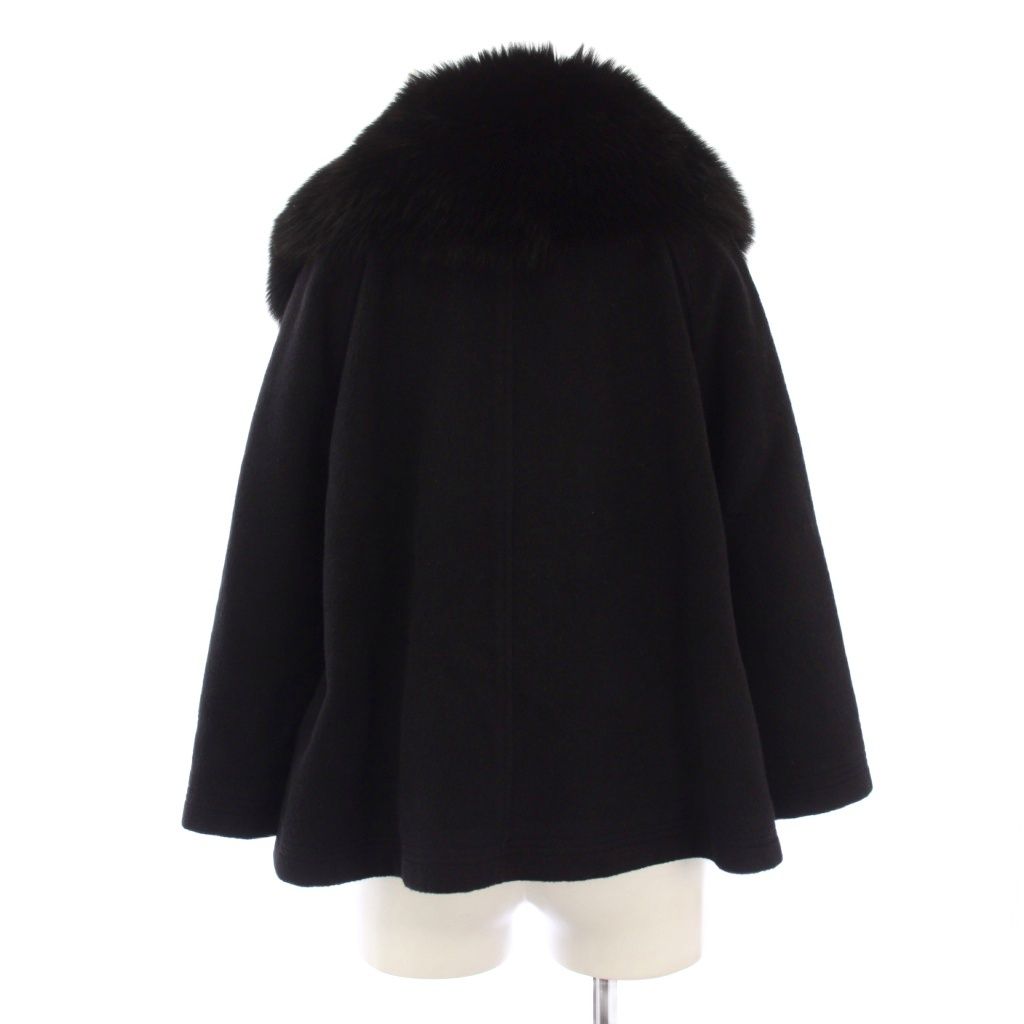 エポカ EPOCA ショートコート フォックスファー アンゴラ 40 黒 KN150