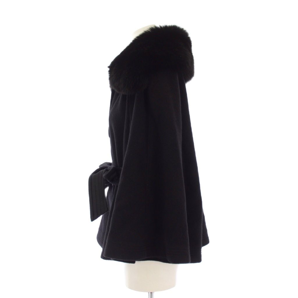 エポカ EPOCA ショートコート フォックスファー アンゴラ 40 黒 KN150