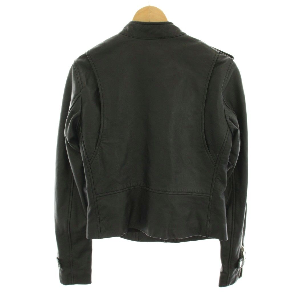 ゲス GUESS ライダースジャケット レザージャケット ダブル 上着 XS 黒