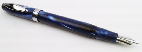 Luxury Brands Noodler s Ahab Flex Nib Fountain Pen Lapis Medieval Blue and Black Fine 15027 by 並行輸入品