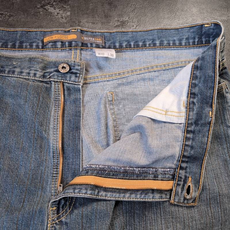 Levi's SilverTab W40 L30 Baggy Denim Jeans Blue Made in Mexico