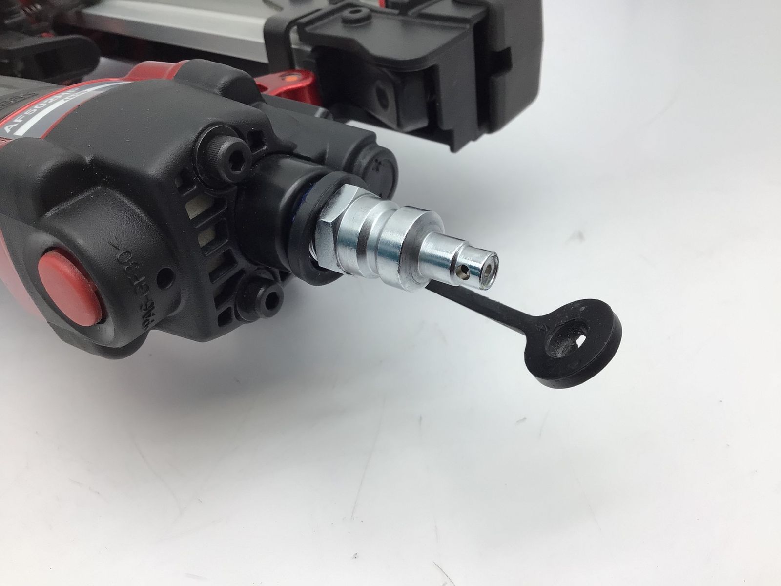  品 Makita|マキタ AF 502 HP 高圧ピンタッカ赤 エアダスタ付 IT_PVARO 知立 M 04 釘打機 エアーツール