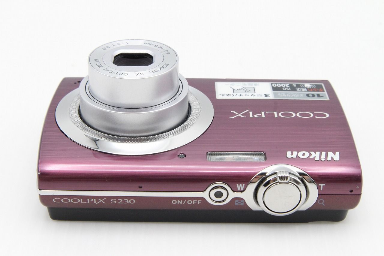 良品 Nikon ニコン COOLPIX S230 コンパクトデジタルカメラ パープル