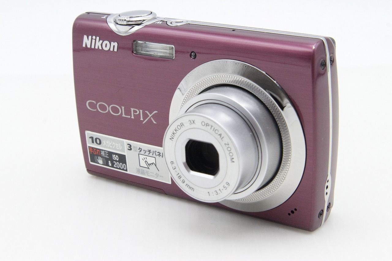 良品 Nikon ニコン COOLPIX S230 コンパクトデジタルカメラ パープル
