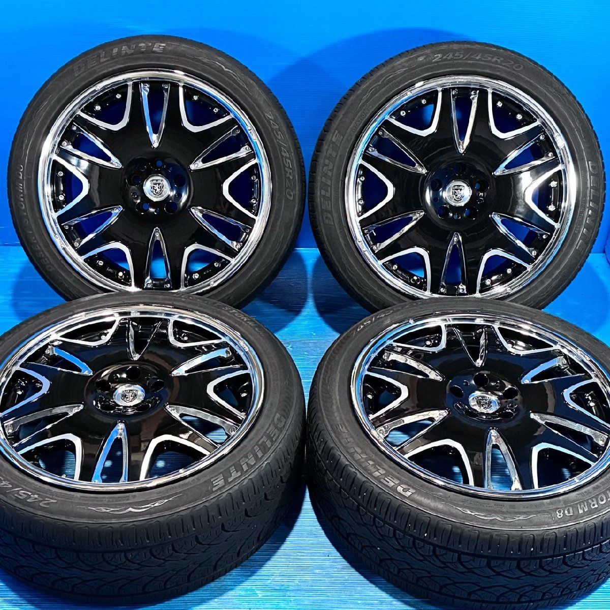 CLUB LINEA クリムソン 22インチ 新品フランジ付×1  デモカー ヴェルファイア ラスト最終値下げ！商品説明追加記載があります！9/27 CLUB LINEA クリムソン 22インチ 新品フランジ付×1 デモカー ヴェル