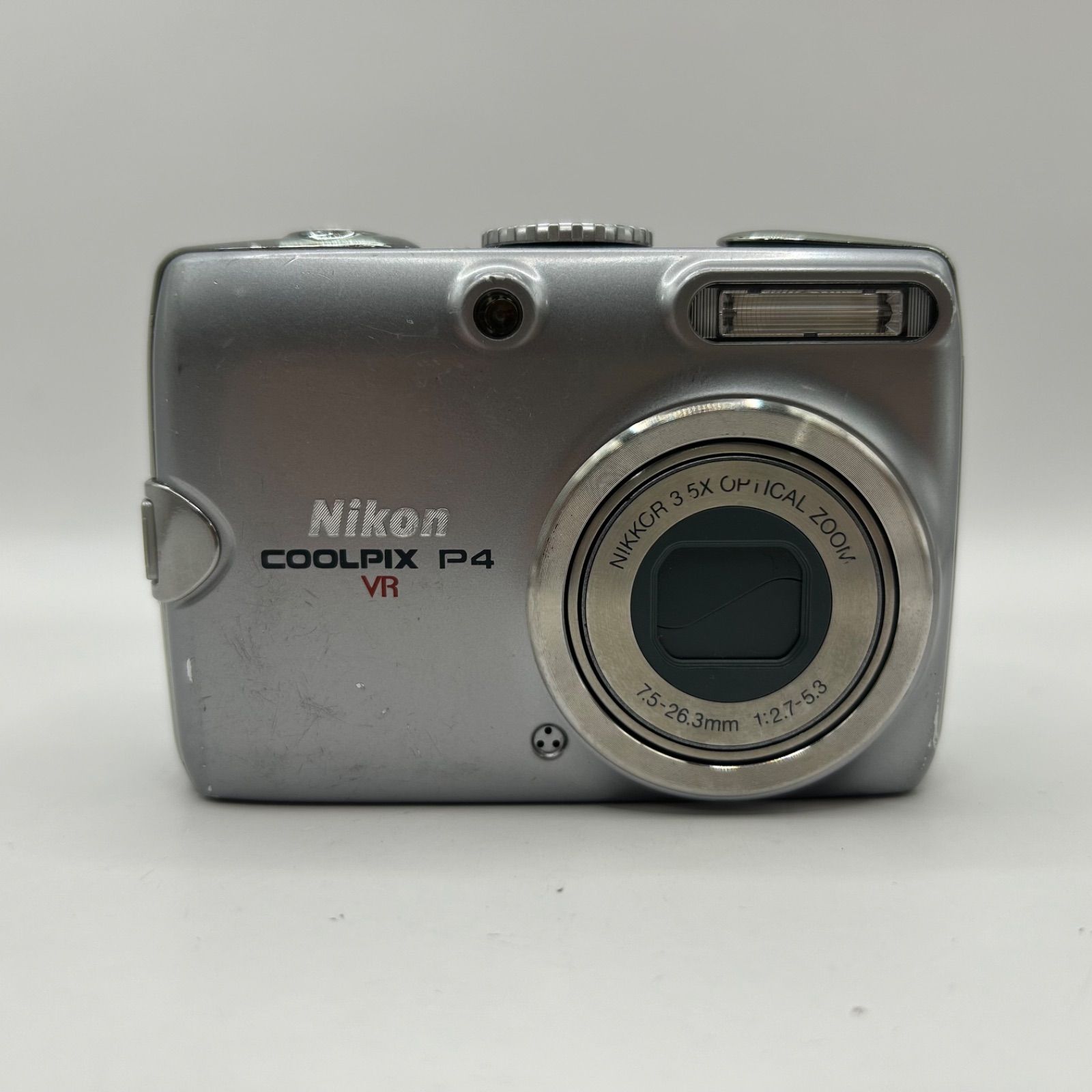 ジャンク品】Nikon COOLPIX P4 VR シルバー ニコン クールピクス