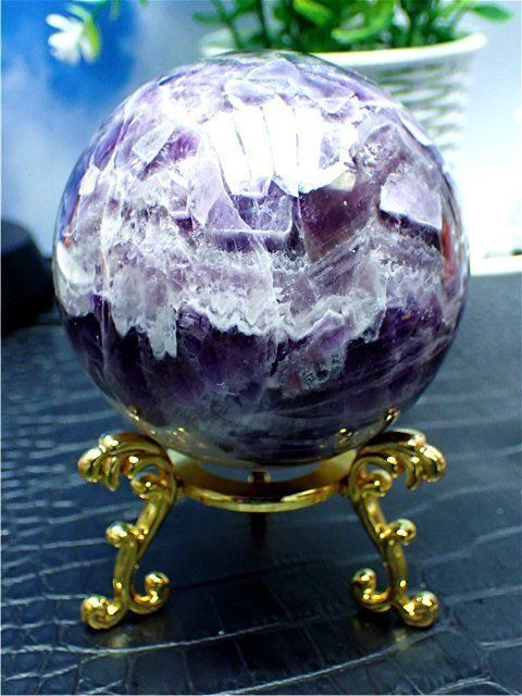 天然～愛の守護石～夢幻紫水晶アメジスト丸玉B89G1/143G06A - メルカリ