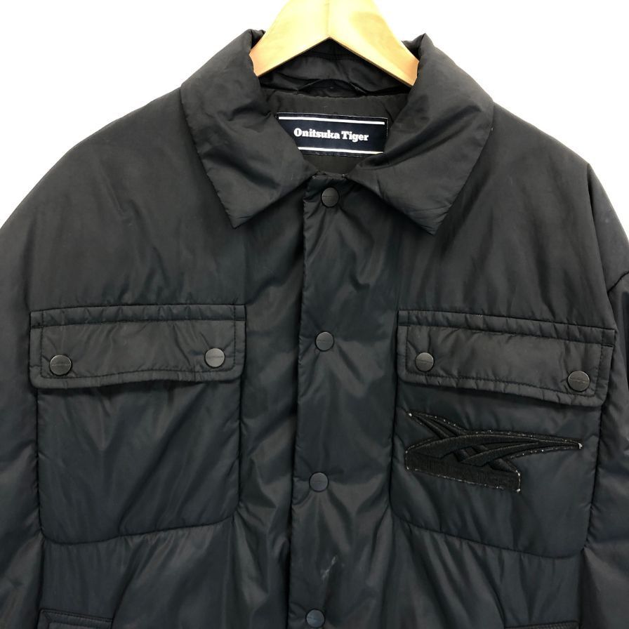 OnitsukaTiger】オニツカタイガー 中綿 ジャケット ブラック M PADDED