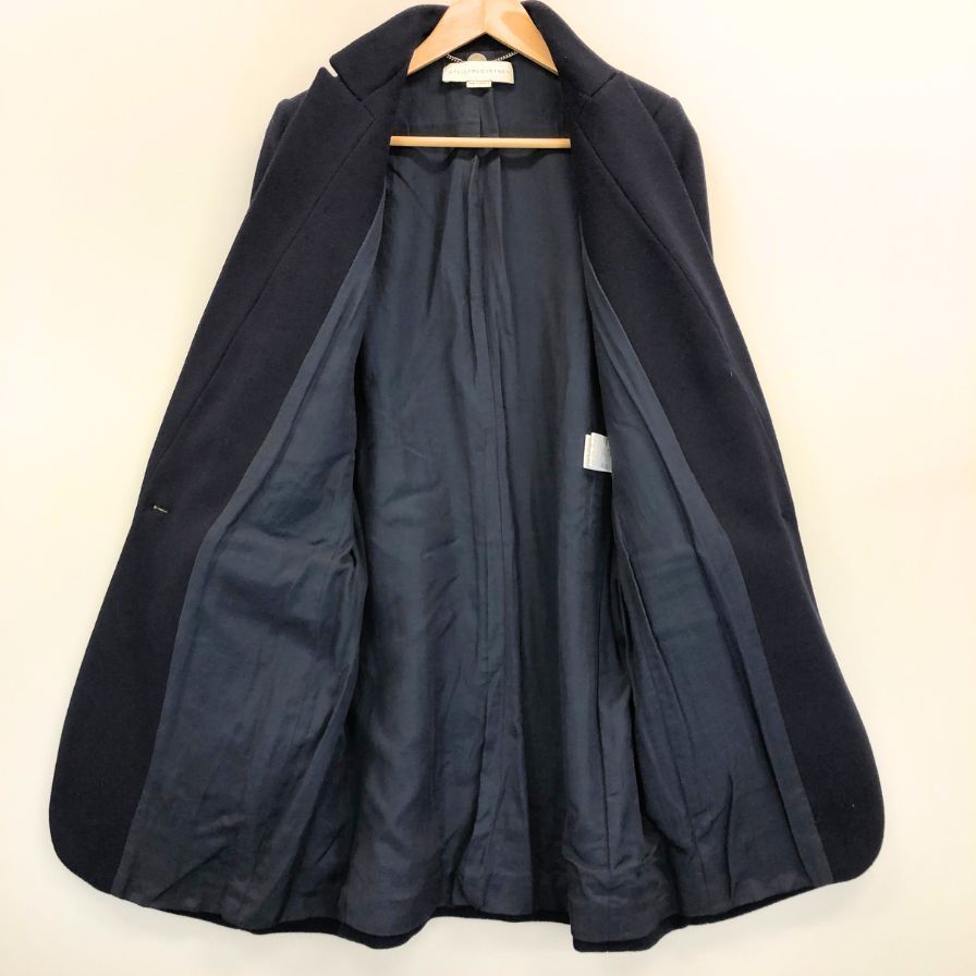 ステラマッカートニー ミドルコート 1B ウール ネイビー【AFA8