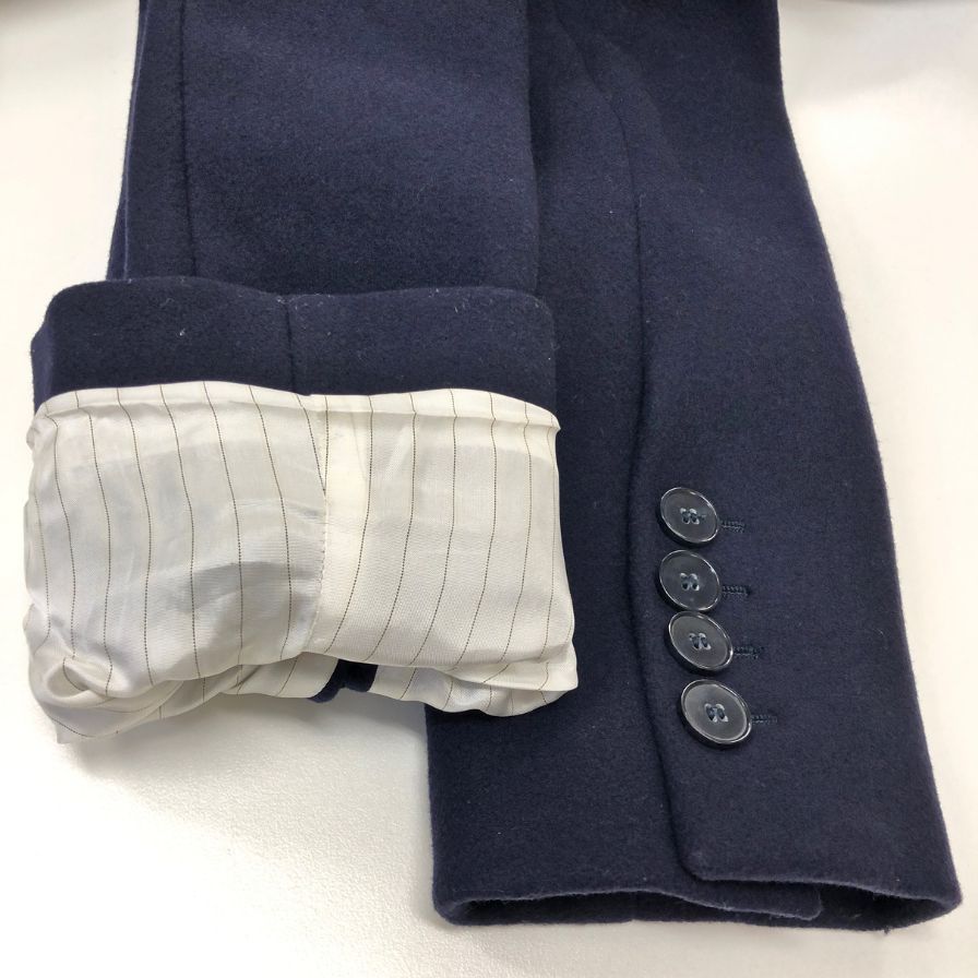 ステラマッカートニー ミドルコート 1B ウール ネイビー【AFA8