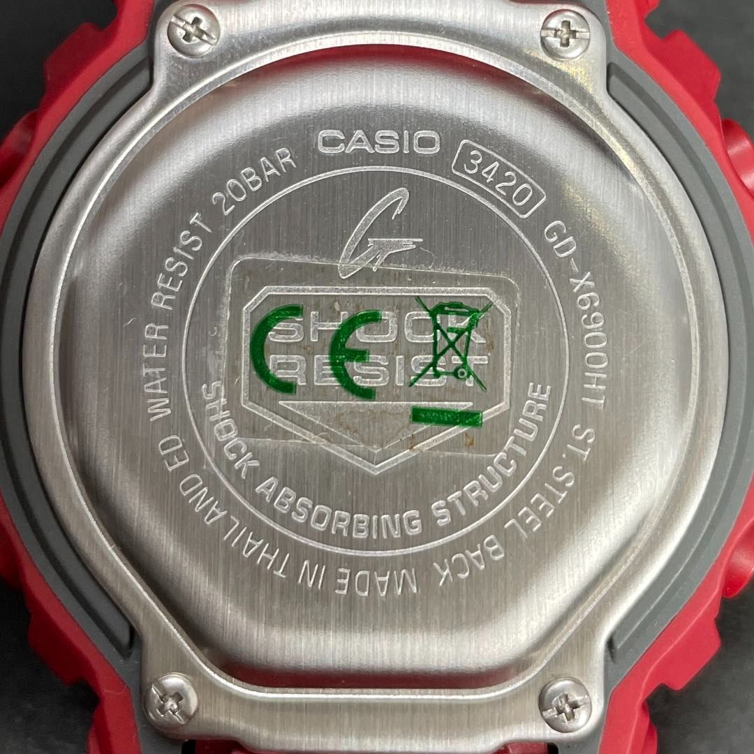 GD-X6900HT-4JF ヘザードカラー レッド CASIO カシオ G-SHOCK G