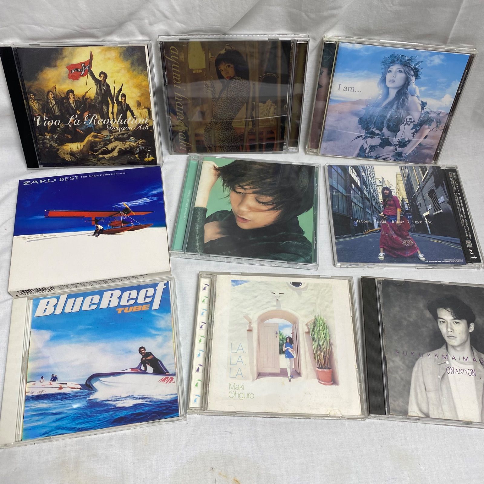 宇多田ヒカル　CD ９枚セット　オマケ有 CDアルバムシングル 9枚セット 浜崎あゆみ 宇多田ヒカル TUBE 大黒摩季