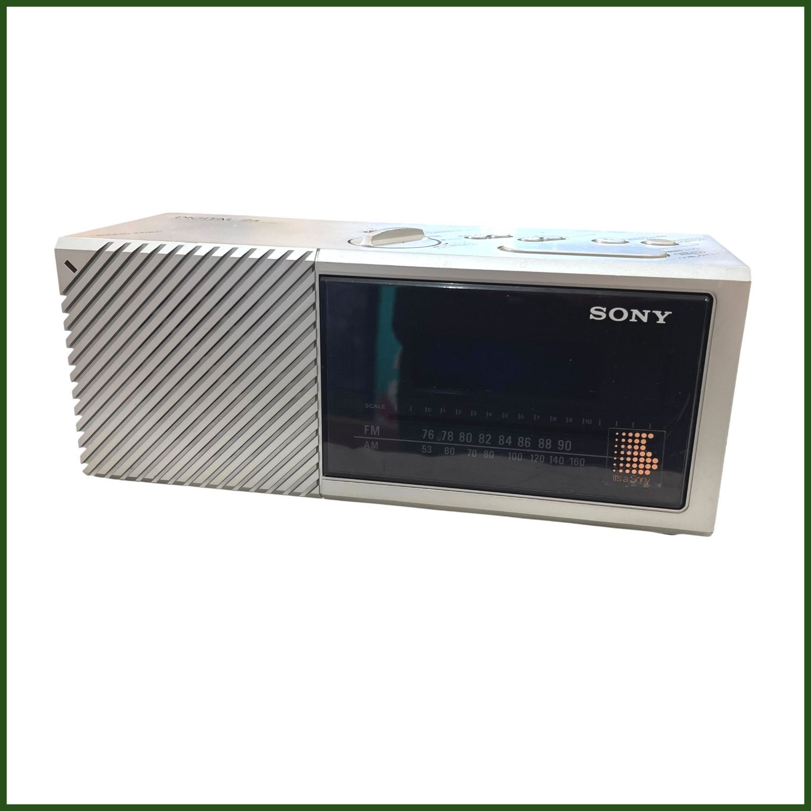 ジャンク○ SONY/ソニー○ FM AM 2バンド デジタル クロック ラジオ