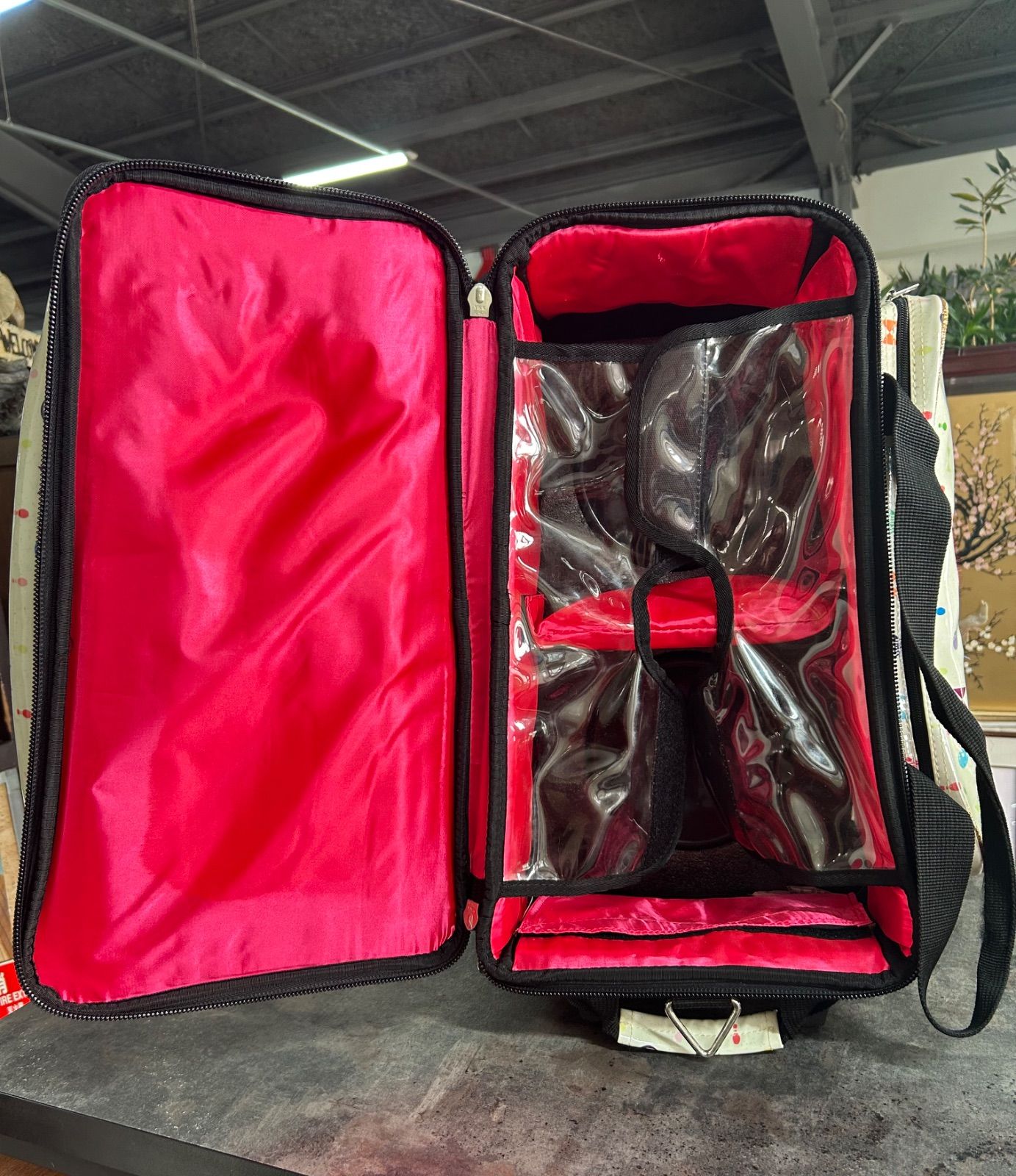 EBONITE ボウリングボール＋キャスター付きバッグ＋小物バッグセット