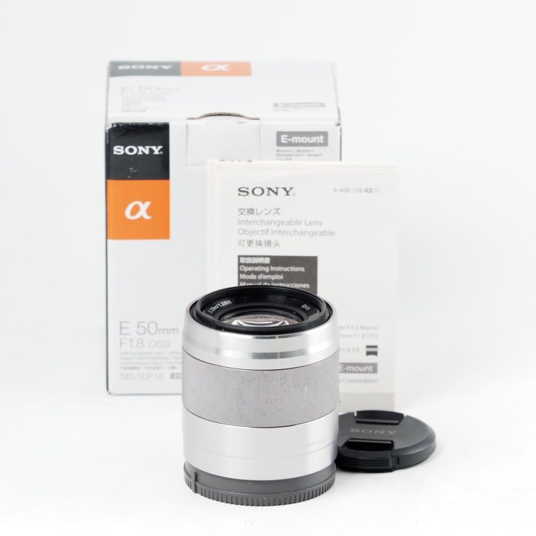 SONY E 50mm F1.8 OSS SEL50F18 シルバー ソニー Eマウント 単焦点