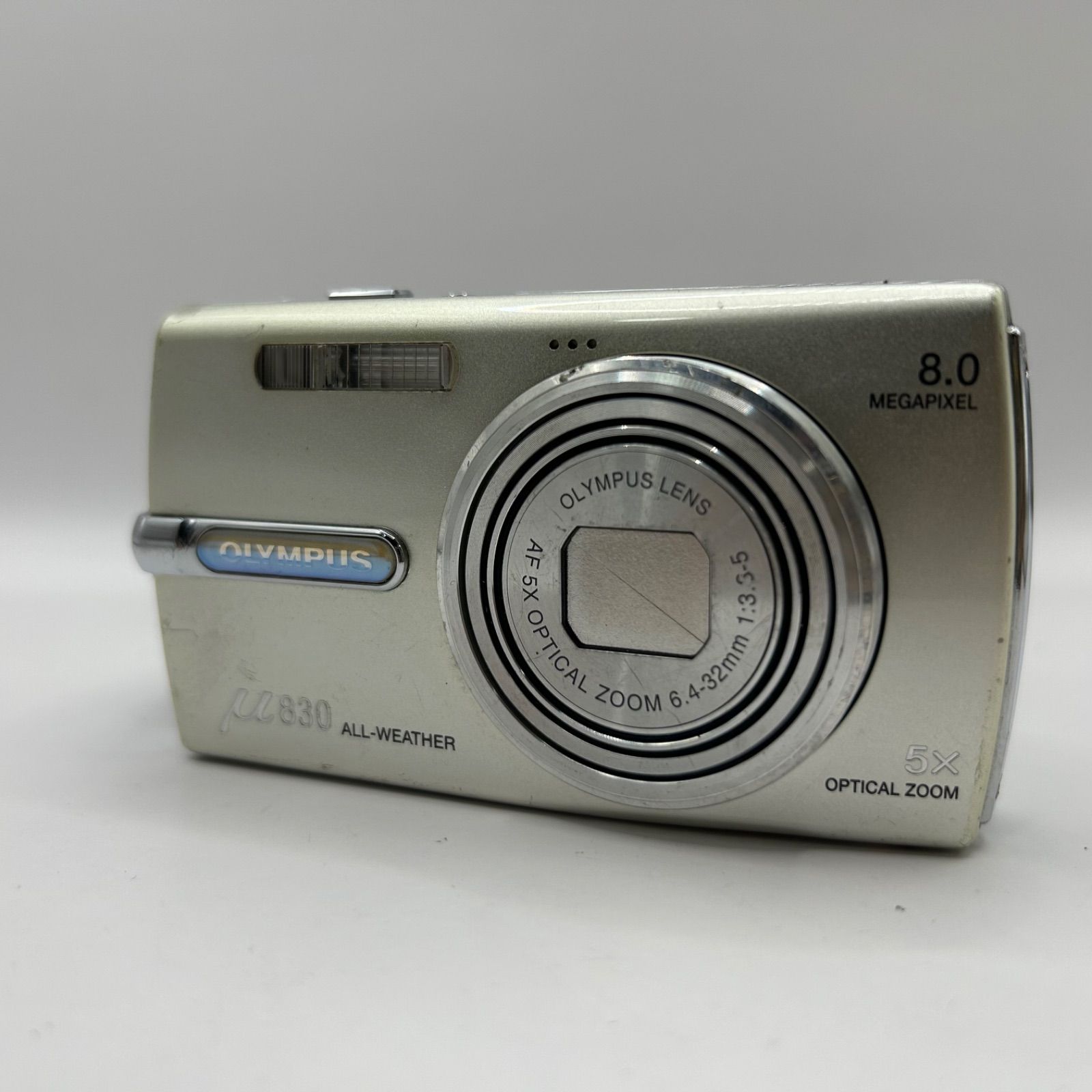 ジャンク品】OLYMPUS μ830 オリンパス ミュー830 シルバー デジカメ