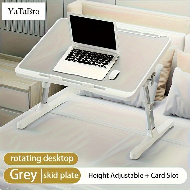 多機能】折りたたみ式 ラップトップデスク ベッドテーブル カード