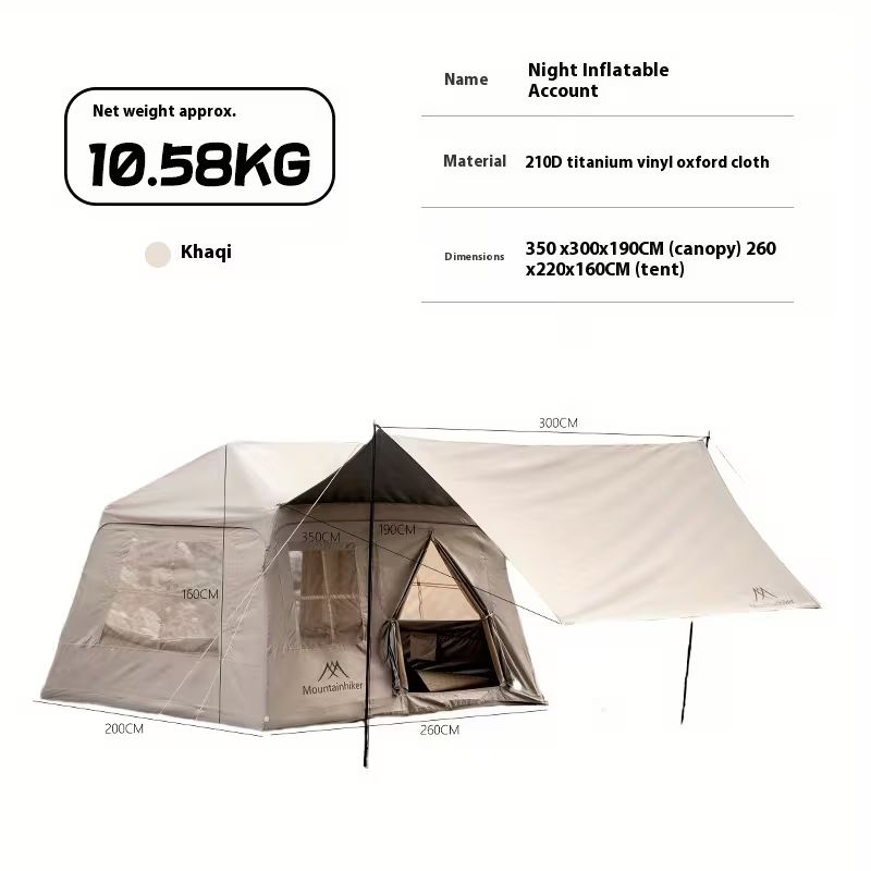 Mountainhiker マウンテンハイカー インフレータブルテント カーキ