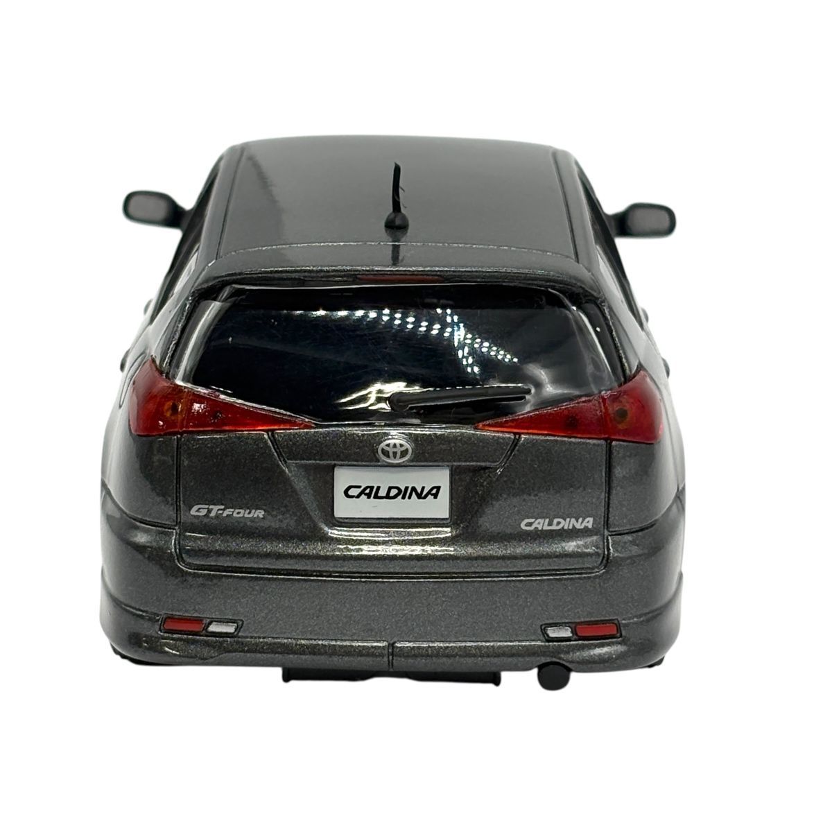 ♪0195 トヨタ カルディナ 1/24 スケール ミニカー グレー 中古 TOYOTA