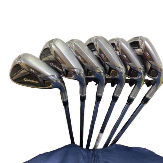 美品❗️名器❗️テーラーメイド/M2 アイアン 6本セット　フレックスS 中古】 テーラーメイド M2 6S アイアンセット IR RE-AX 90 STEEL JAPAN