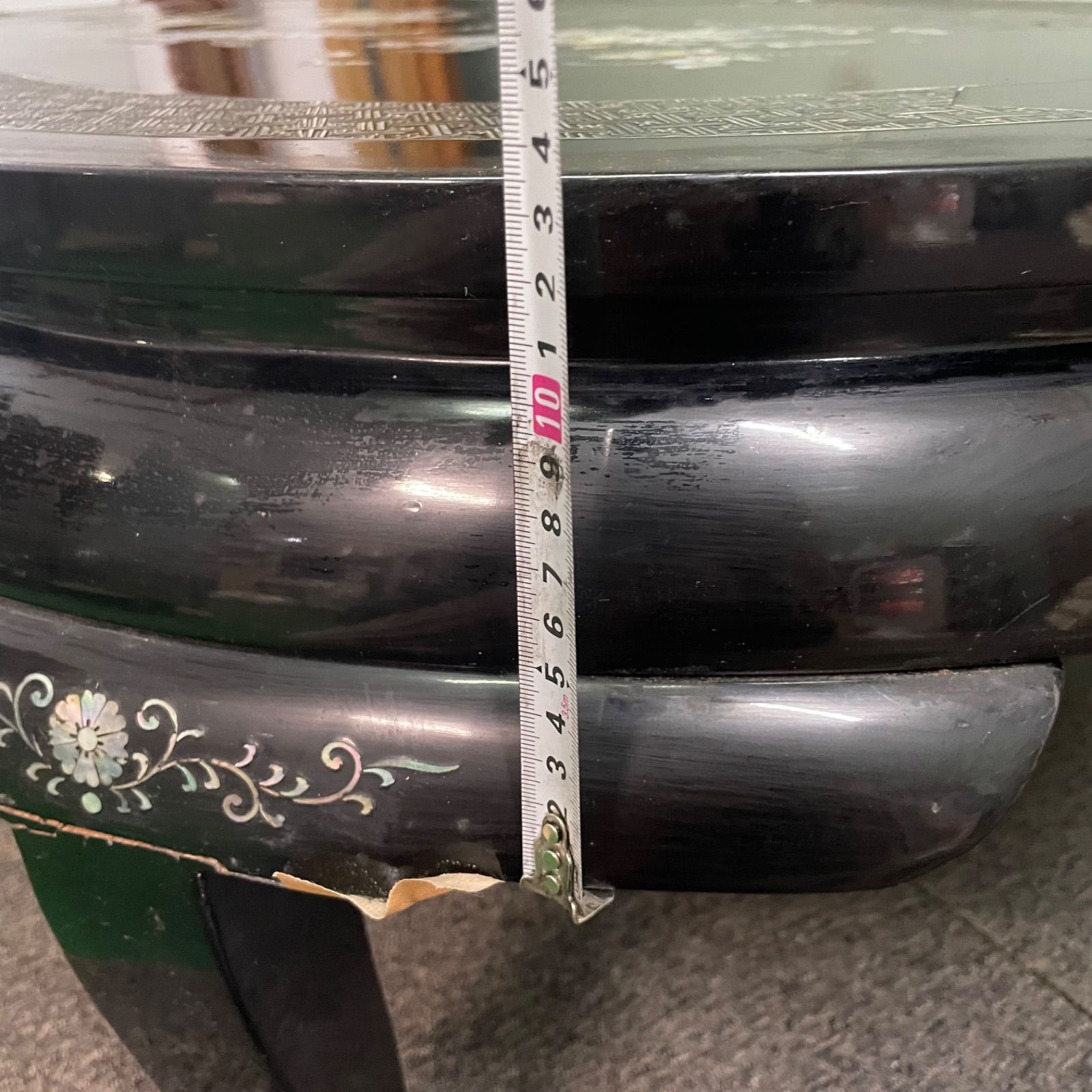 ♭ 螺鈿細工 座卓 鳥文様 夜光貝 伝統工芸 ローテーブル - メルカリ