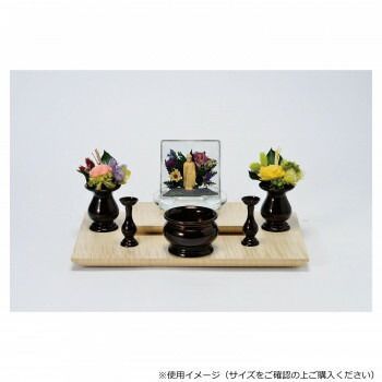 東型 五具足セット 香炉|2.5寸 ブラウン