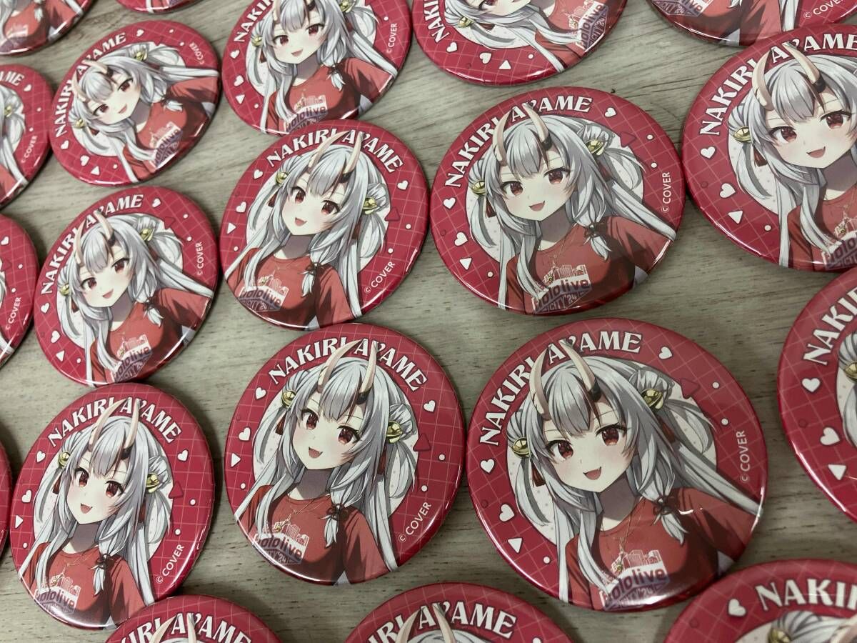 セット 百鬼あやめ ホロライブシティ 八木山ベニーランド 缶バッジ ホロライブ