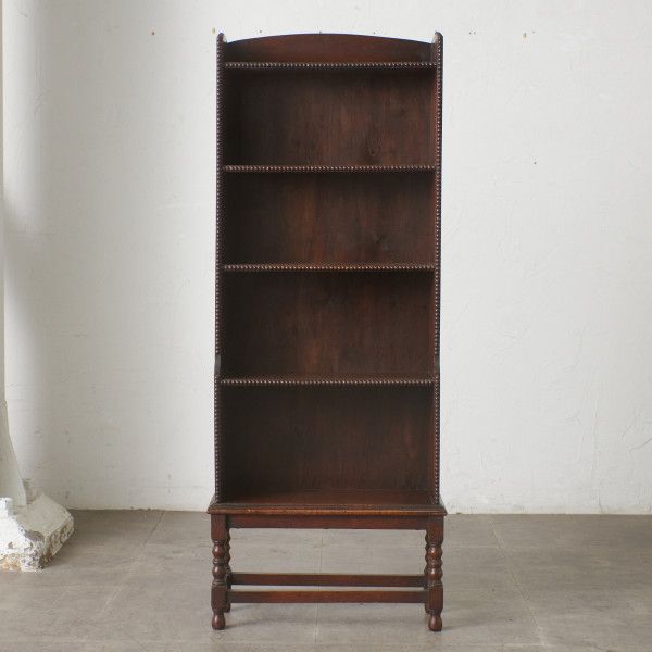 英国 クラシック オープンシェルフ オーク 楢 ブックケース 飾り棚