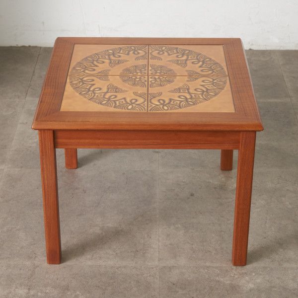 デンマーク製 TOFTEN mobelfabrikken タイルトップ チーク コーヒー