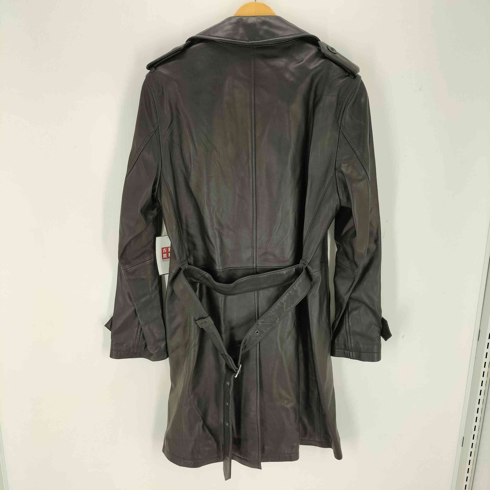 バーバリーブラックレーベル BURBERRY BLACK LABEL ラムレザートレンチ