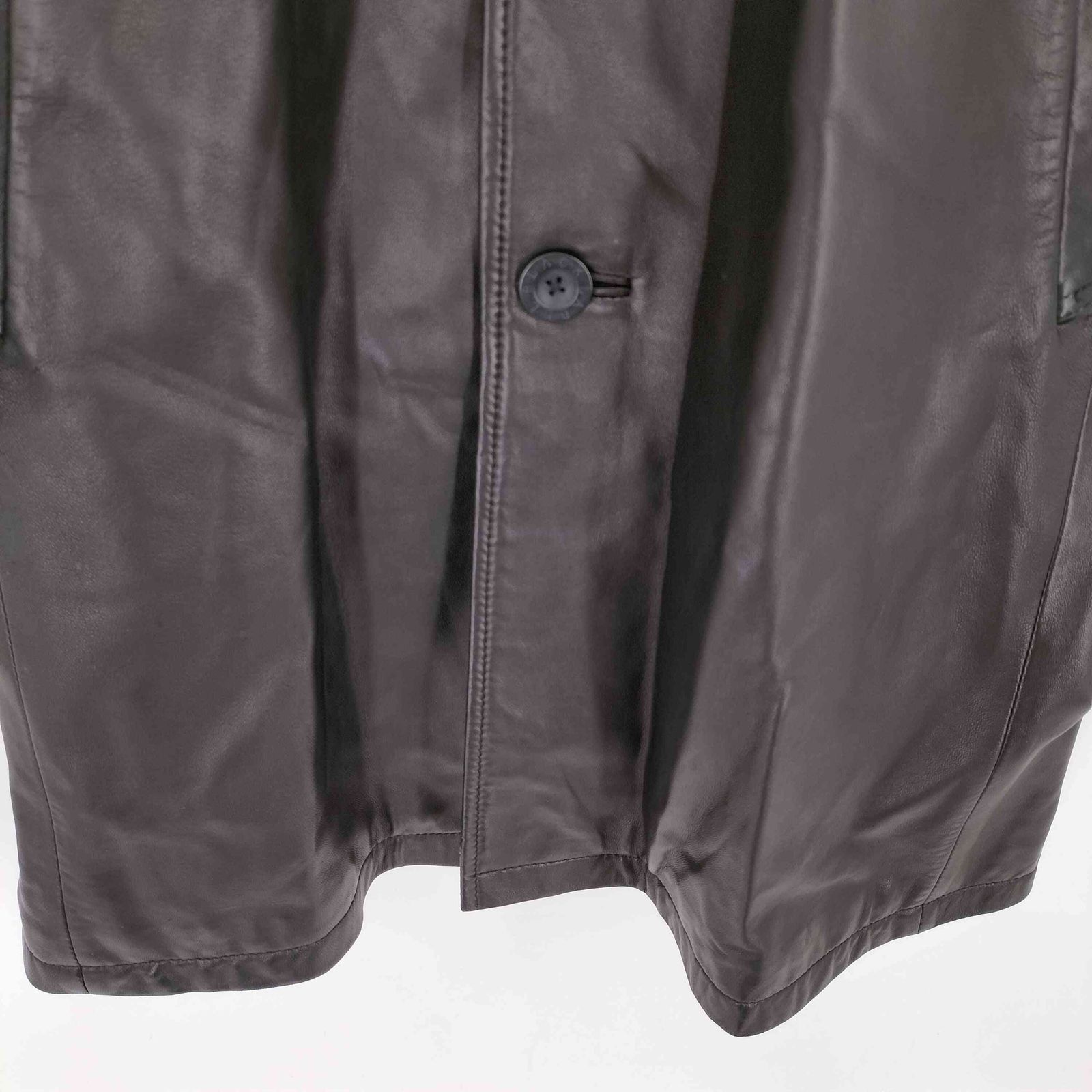 バーバリーブラックレーベル BURBERRY BLACK LABEL ラムレザートレンチ