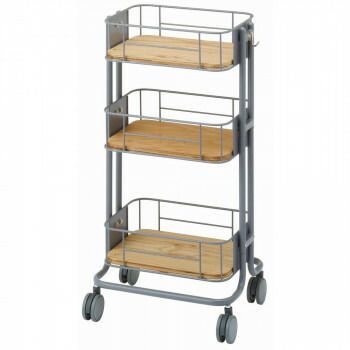 C-363 ストッカーワゴン グレー 13637