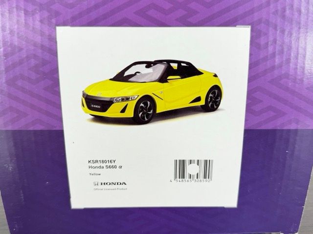 1/18 ホンダ S660 a イエロー ミニカー 【中古】京セラ samurai 89/400