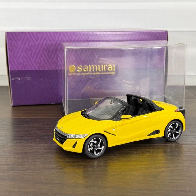 1/18 ホンダ S660 a イエロー ミニカー 【中古】京セラ samurai 89/400