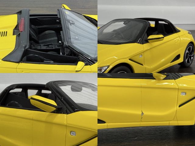 1/18 ホンダ S660 a イエロー ミニカー 【中古】京セラ samurai 89/400