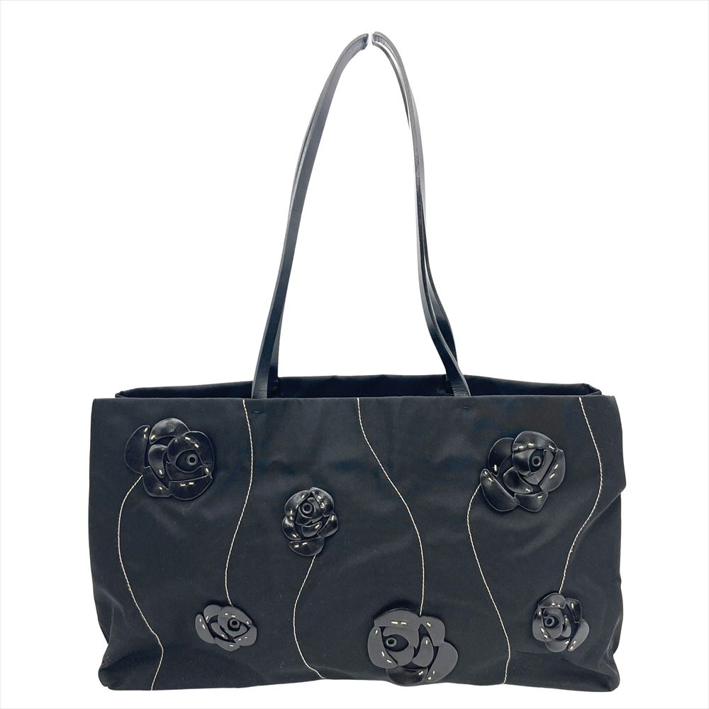 プラダ PRADA TESSUTO FIORI バラモチーフ トートバッグ ナイロン